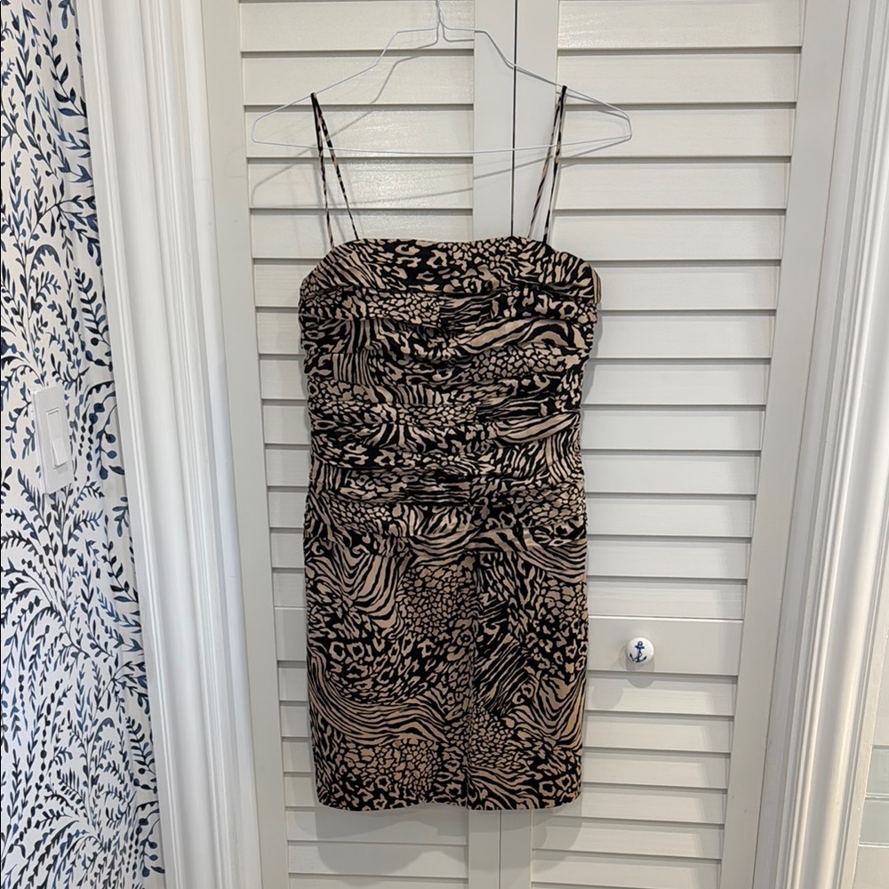 Animal Print Spaghetti Strap Dress